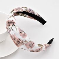 Retro Flower Headband Hand-knotted Press Hair Headband Headdress Wholesale sku image 2