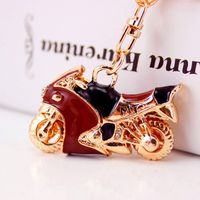 Korean Creative Airplane Helicopter Model Metal Pendant Men's Motorcycle Keychain Wholesale sku image 16