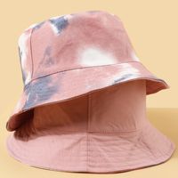 Fisherman Hat Sunscreen Sunscreen Tie-dye Big Brim Hat Korean Fashion Wild Basin Hat Color Hat Travel Hat sku image 1
