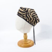 Retro Zebra Fashion Wild Navy Style Octagonal Hat Male British Trend Painter Hat Wholesale sku image 1