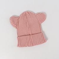 Children's Hats Round Ears Woolen Hats New Cute Baby Hats Warm Knitted Hats Wholesale sku image 4