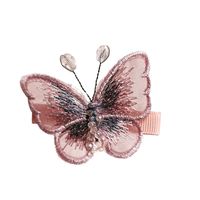 Korean Hot Style Butterfly Headdress Retro Embroidery  Side Clip Wholesale main image 6