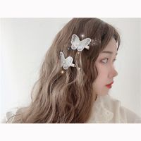 Antiquity Side Clip Style Cute Headdress Word Clip Butterfly Clip Hairpin Wholesale main image 5