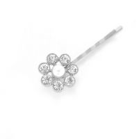 Fashion Diamond Clip Set Pearl Hair Clip Sun Flower Star Leaf Edge Clip sku image 6