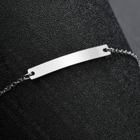 Titanium&stainless Steel Fashion Geometric Bracelet  (steel Color)  Fine Jewelry Nhhf1347-steel-color sku image 1