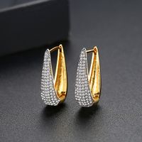 Alloy Fashion Geometric Earring  (18k-t02f24)  Fashion Jewelry Nhtm0663-18k-t02f24 sku image 1