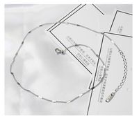 Titanium&stainless Steel Korea Geometric Necklace  (long Rose Alloy)  Fine Jewelry Nhok0524-long-rose-alloy sku image 6