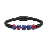 Titanium&stainless Steel Fashion Geometric Bracelet  (blue Red)  Fine Jewelry Nhyl0668-blue-red sku image 1
