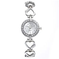 Mode Petit Nouveau De Femmes Numérique Bracelet Montre Plein De Diamants Pêche Coeur Poignet Quartz Montre Femme Usine Approvisionnement Direct Livraison sku image 2