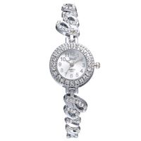 Hot Full Diamond Creative Love Damen Armband Uhr Quarz Set Uhr sku image 2