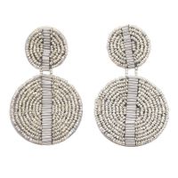 Beads Fashion Tassel Earring  (white)  Fashion Jewelry Nhjq11364-white sku image 1