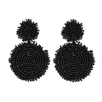 51772 Européen Et Américain Nouveau Géométrique Ronde Oreille Goujons Perle Gland Rétro Boucles D'oreilles Exquis Haut De Gamme Élégant Boucles D'oreilles sku image 4