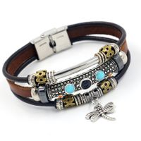 Leather Bohemia Geometric Bracelet  (a)  Fashion Jewelry Nhhm0073-a sku image 1