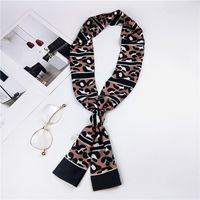 Nouvelle Longue Petit Foulard De Soie Coréenne Tout-match De Femmes Écharpe Mince Étroite Double-face Écharpe Automne Et Hiver Décoration De Mode Cravate Écharpe sku image 15