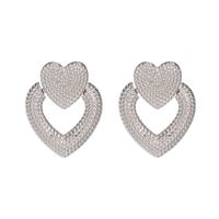 51665 Jujia Nouvelle Européen Et Américain Alliage En Forme De Coeur Femmes De Personnalité Oreille Stud Boucles D'oreilles Bijoux Croix-frontière E-commerce sku image 6