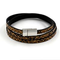 Leather Korea Geometric Bracelet  (a Color)  Fashion Jewelry Nhhm0035-a-color sku image 2