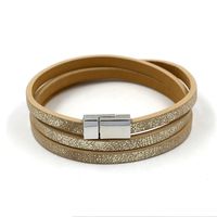 Leather Korea Geometric Bracelet  (a Color)  Fashion Jewelry Nhhm0035-a-color sku image 4