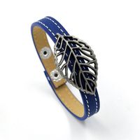 Leather Bohemia Geometric Bracelet  (blue Double Line)  Fashion Jewelry Nhhm0013-blue-double-line sku image 1