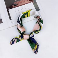 New Spring And Autumn Summer Small Silk Scarf Small Square Towel Women's Korean Professional Variety Decorative Printed Scarf Scarf Wholesale sku image 7