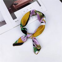 New Spring And Autumn Summer Small Silk Scarf Small Square Towel Women's Korean Professional Variety Decorative Printed Scarf Scarf Wholesale sku image 8