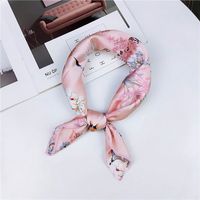 New Spring And Autumn Summer Small Silk Scarf Small Square Towel Women's Korean Professional Variety Decorative Printed Scarf Scarf Wholesale sku image 11