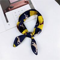 New Spring And Autumn Summer Small Silk Scarf Small Square Towel Women's Korean Professional Variety Decorative Printed Scarf Scarf Wholesale sku image 16