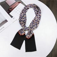 Nouveau Petit Foulard De Soie Femmes De Printemps Et Automne Longue Écharpe Coréenne Mince Étroite Écharpe D'hiver Écharpe Cravate Décoration sku image 4