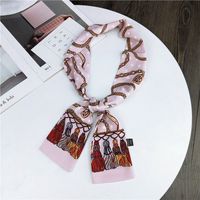 Nouveau Petit Foulard De Soie Femmes De Printemps Et Automne Longue Écharpe Coréenne Mince Étroite Écharpe D'hiver Écharpe Cravate Décoration sku image 11