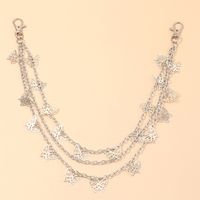 Punk Style Three-layer Hollow Sequin Butterfly Waist Chain Wholesale main image 5