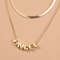 New Hot-selling Fashion All-match Detachable Letter Multilayer Clavicle Chain Necklace Wholesale main image 1