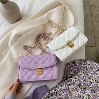 Summer Handbags New Fashion Rhombus Chain Messenger Bag Single Shoulder Square Bag Wholesale main image 5