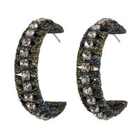 Imitated Crystal&cz Fashion Geometric Earring  (yellow)  Fashion Jewelry Nhjq11330-yellow sku image 1