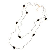 Imitated Crystal&cz Fashion Geometric Necklace  (white)  Fashion Jewelry Nhct0461-white sku image 1