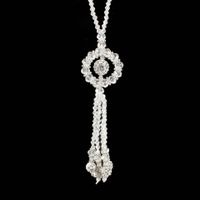 Imitated Crystal&cz Fashion Geometric Necklace  (black Gall)  Fashion Jewelry Nhct0459-black-gall sku image 1