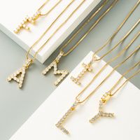 Korean O Word Chain Geometric Letter Necklace Letter Love Clavicle Chain Hip Hop Necklace Wholesale main image 5