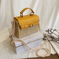 New Handmade Ladies Fashion Messenger Rattan Bag Wholesale sku image 1
