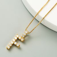 Korean O Word Chain Geometric Letter Necklace Letter Love Clavicle Chain Hip Hop Necklace Wholesale sku image 6