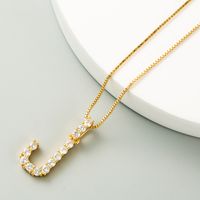 Korean O Word Chain Geometric Letter Necklace Letter Love Clavicle Chain Hip Hop Necklace Wholesale sku image 10