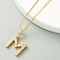 Korean O Word Chain Geometric Letter Necklace Letter Love Clavicle Chain Hip Hop Necklace Wholesale sku image 13