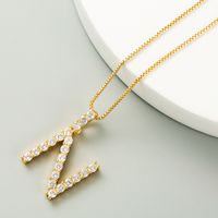 Korean O Word Chain Geometric Letter Necklace Letter Love Clavicle Chain Hip Hop Necklace Wholesale sku image 14