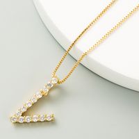 Korean O Word Chain Geometric Letter Necklace Letter Love Clavicle Chain Hip Hop Necklace Wholesale sku image 22