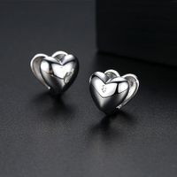 Alloy Korea Sweetheart Earring  (platinum-t02e15)  Fashion Jewelry Nhtm0645-platinum-t02e15 sku image 1