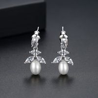 Alloy Korea Geometric Earring  (platinum-t02d28)  Fashion Jewelry Nhtm0642-platinum-t02d28 sku image 1