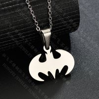 Titanium&stainless Steel Simple Animal Necklace  (style 1 Steel Color)  Fine Jewelry Nhhf1326-style-1-steel-color sku image 1