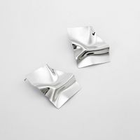 2018 Neue Geometrische Unregelmäßige Metall Ohrringe Europäische Und Amerikanische Übertriebene Einfache Geometrische Ohrringe Metall Ohrringe sku image 2