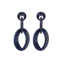 2021 Mode Einfache Acryl Acetat Platte Ovale Ohrringe Weibliche Geometrische Harz Ohrringe Ring Schnalle Ohrringe sku image 6