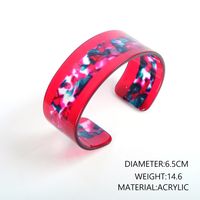 2019 Printemps Et D'été Nouveau Bracelet Feuille D'acétate De Cellulose Floral Bracelet Ouvert Acrylique Ambre Bijoux De Résine Bracelet sku image 2