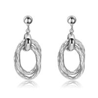 Vente Chaude Européen Et Américain Nouveau Multi-couche Tissé Élément Boucles D'oreilles Boucles D'oreilles En Alliage À La Mode Conception Oreille Anneaux sku image 2