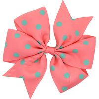 Européen Et Américain Enfants De Polka Dot Queue D'aronde Arc Barrettes Bébé Polka Dot Hairware Commerce Extérieur  11cm sku image 6