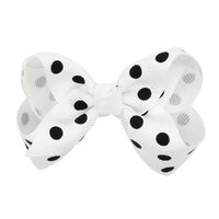 Européen Et Américain Enfants De Polka Dot Petit Arc Barrettes Filles 8cm Imprimé Dot Arc Clip Coiffe sku image 6